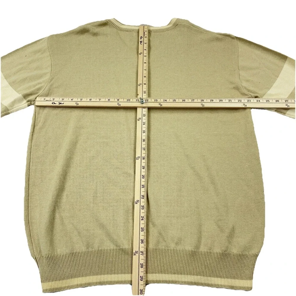 Tennessee Volunteers Sweater Men XL‎ Tan Brown V Neck Knit Pullover Golf Adult